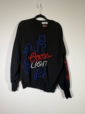 The Laundry Room Coors Light Sweatshirt Neon Oversized Streetwear Pullover
